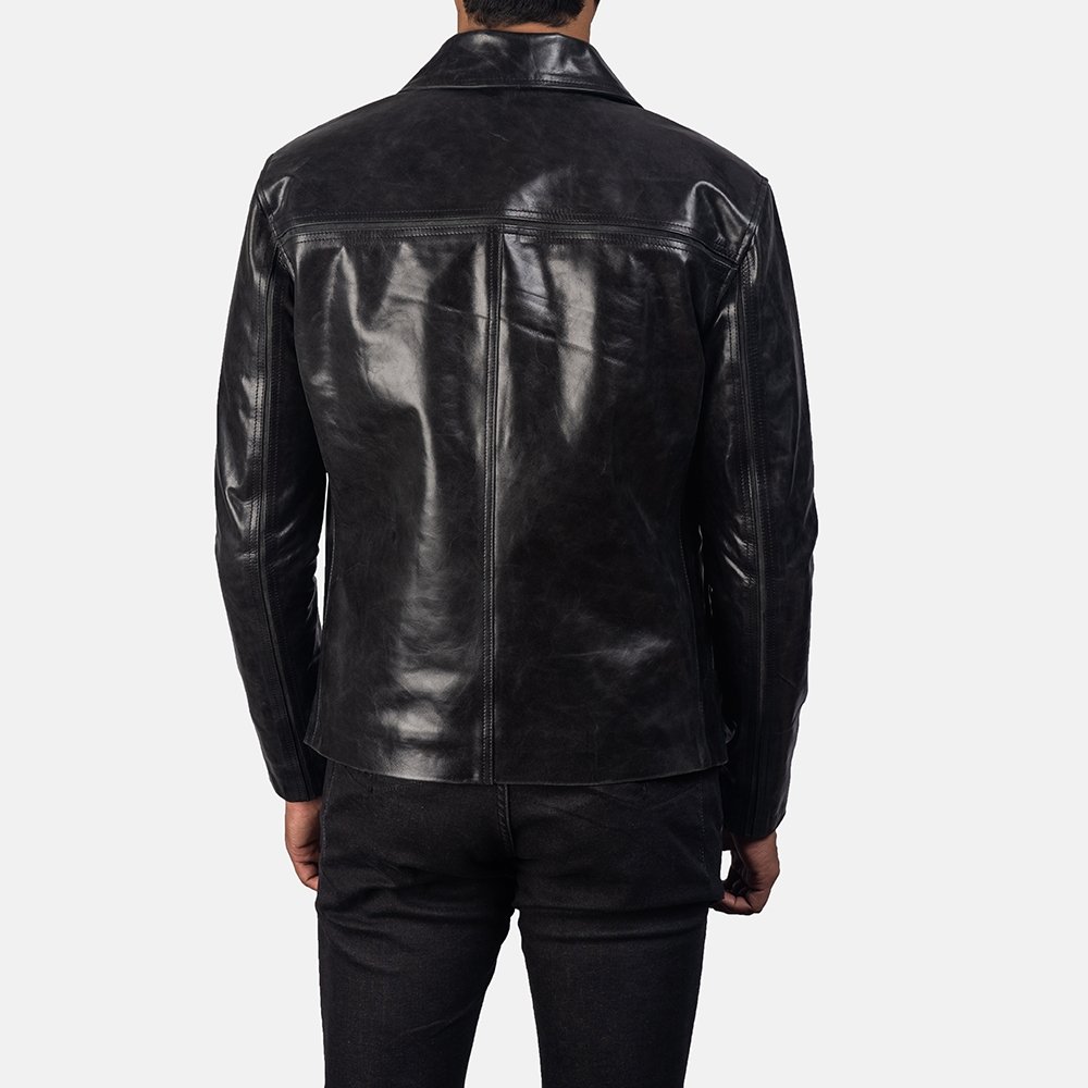 Mystical Black Men’s Leather Jacket