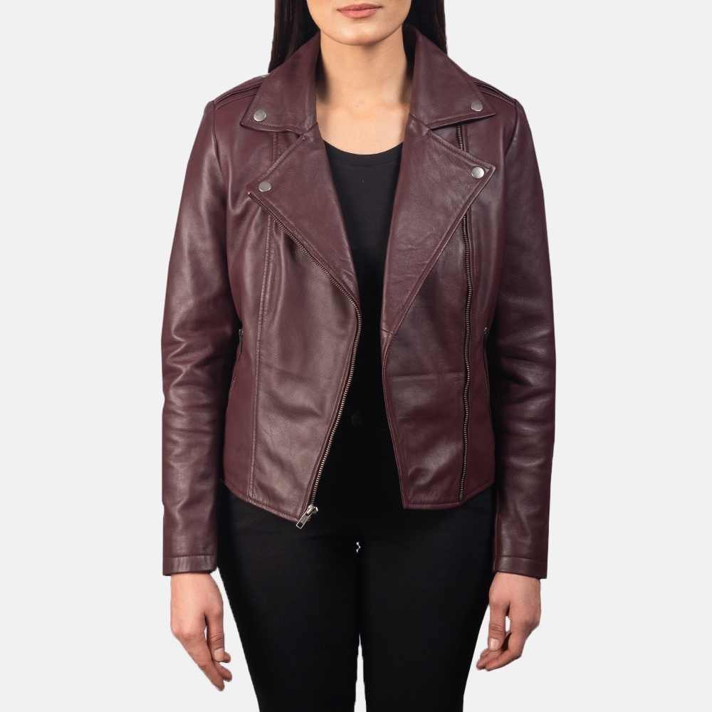 Flashback Black Leather Biker Jacket | Core Outfits