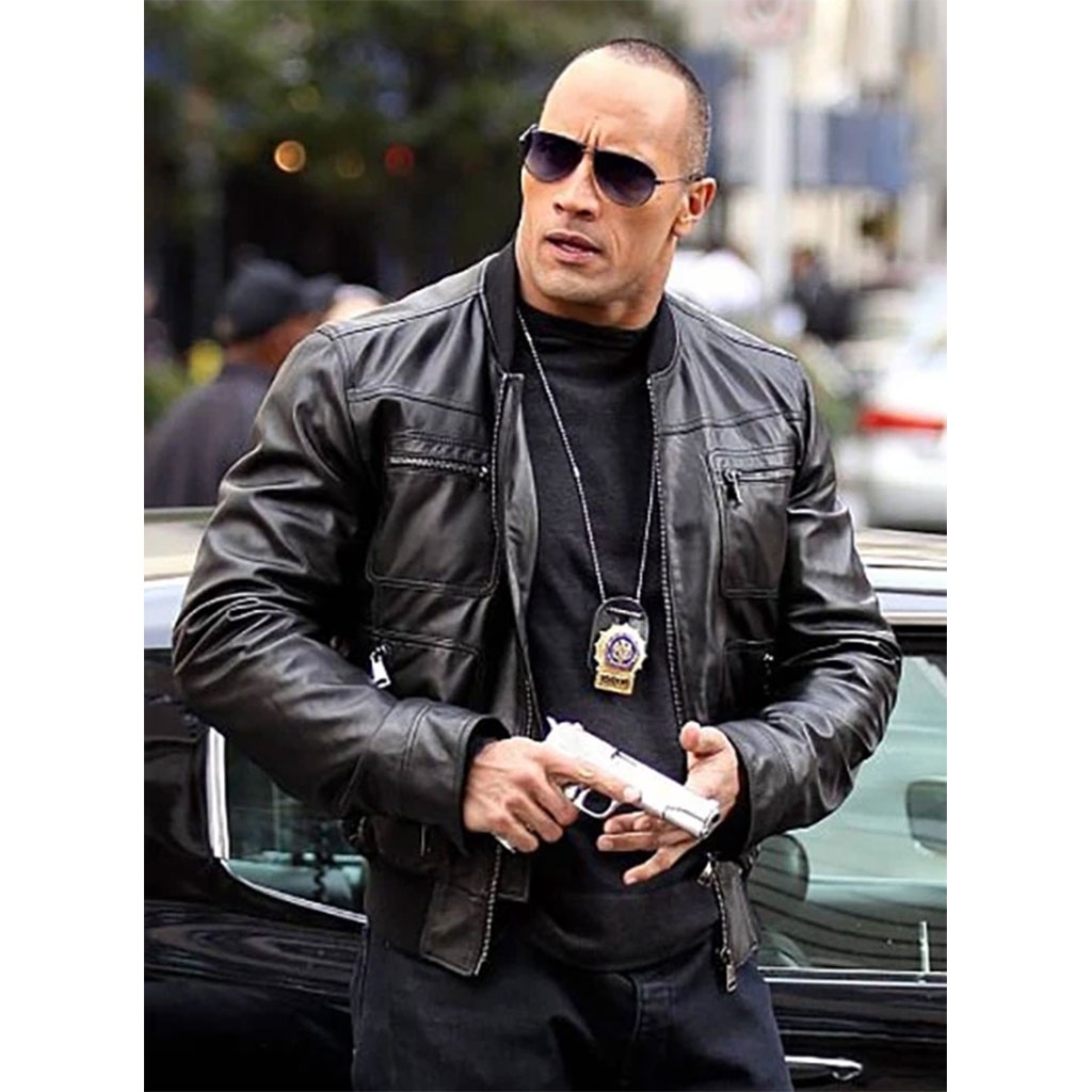 Dwayne Johnson the other Guys Leather Jacket | Core Outfits