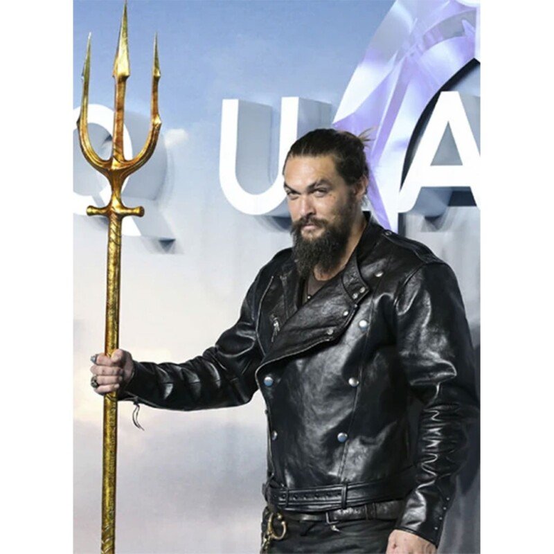 Jason Momoa Aquaman Premiere Leather Jacket