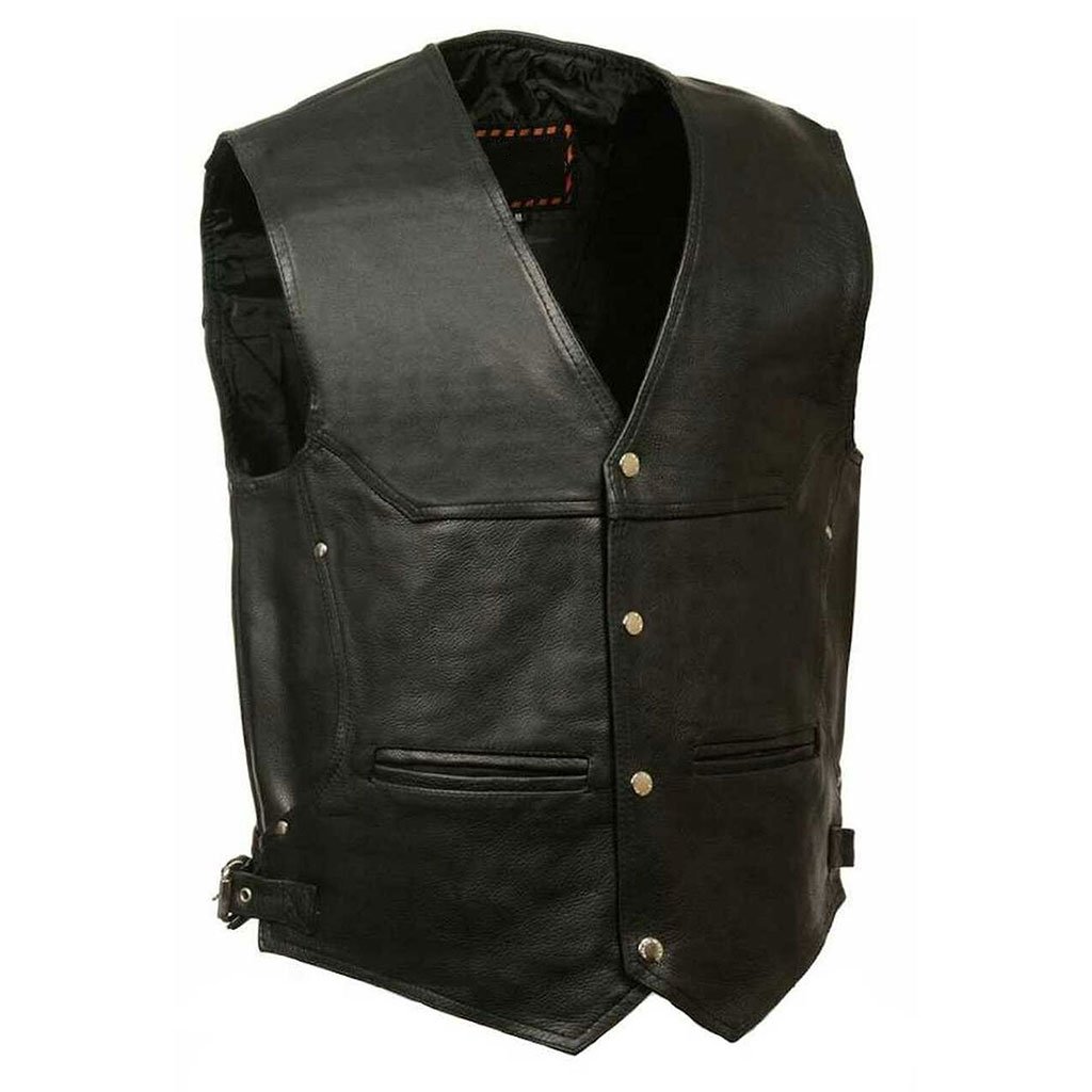 Milwaukee-Leather-Men’s-Deep-Pocket-Vest–Side-Buckle-ML1927-img-01