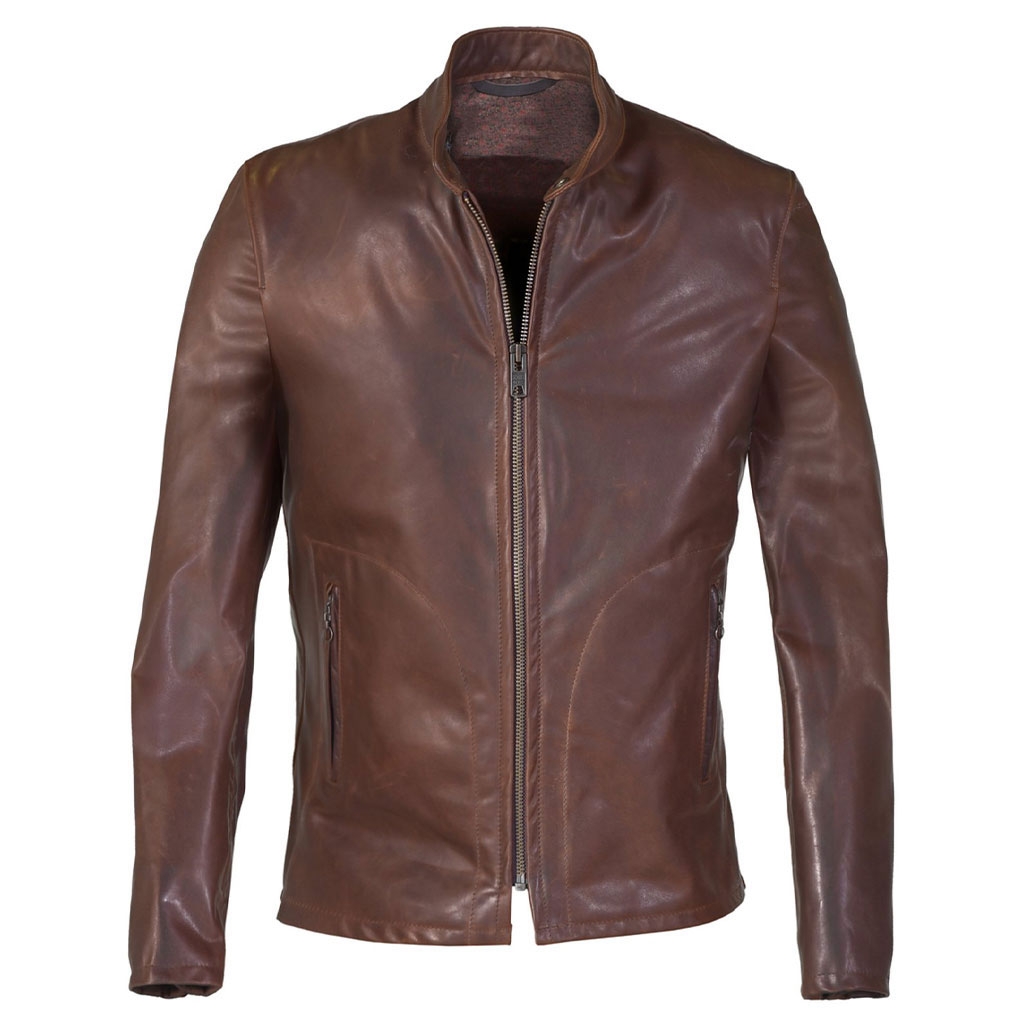 Mission - Men's Brown Leather Jacket | Core Outfits