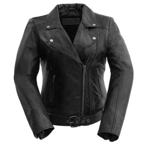 Women's Whet Blu Chloe Asymmetrical Leather Jacket