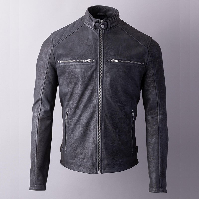 Hamish Leather Jacket in Black