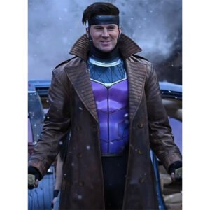 Channing Tatum Gambit Deadpool and Wolverine Leather Coat