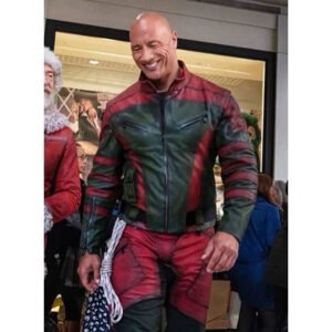 Dwayne Johnson Red One Leather Jacket