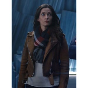 Elizabeth Tulloch Superman and Lois Leather Jacket