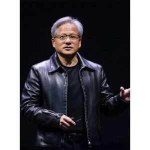 Jensen Huang Leather Jacket