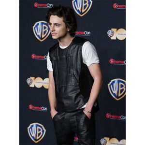 Timothee Chalamet Leather Vest