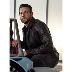 Zachary Levi Spy Kids Leather Jacket